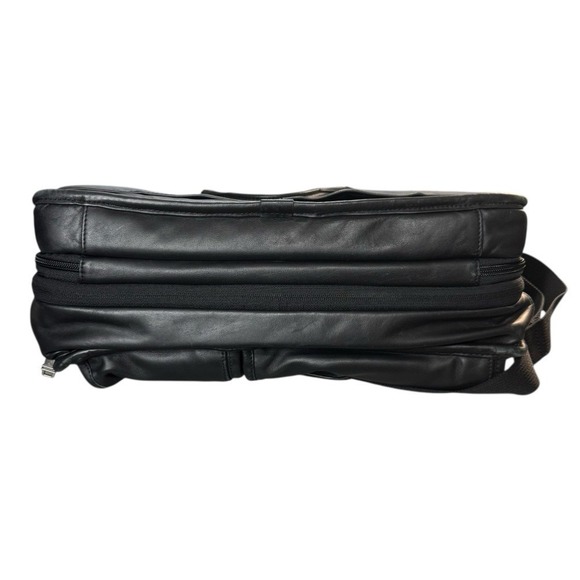 Tumi Black Genuine Leather Briefcase Bag - Picture 8 of 15